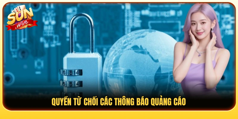 Tùy chọn hủy nhận các thông báo tiếp thị