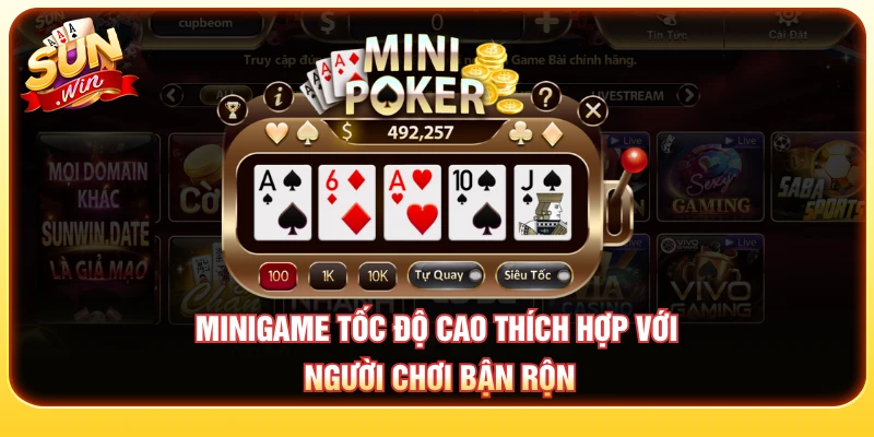 Minigame tốc độ cao thích hợp với người chơi bận rộn
